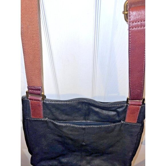 FOSSIL Corey Large Crossbody Bag Black Leather Messenger Bag Purse - Picture 9 of 14